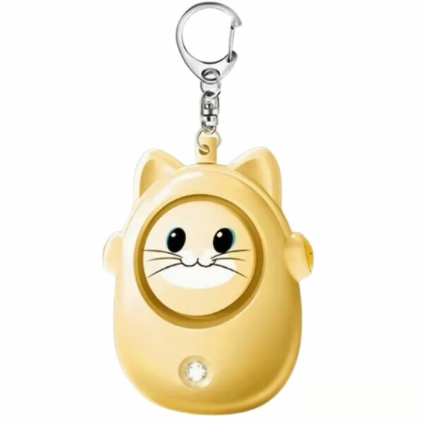 Alarme personnelle chat jaune
